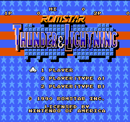 Thunder & Lightning Title Screen